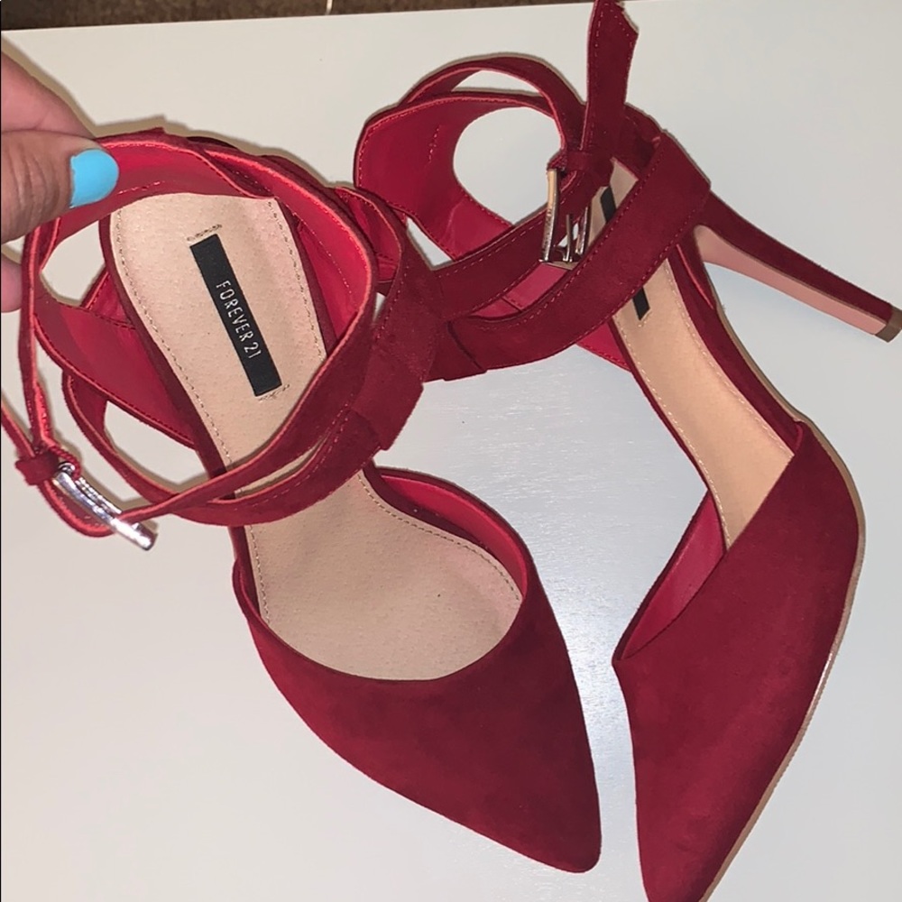 Forever 21 red pointy toe heels